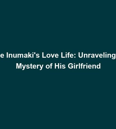 Toge Inumaki’s Love Life: Unraveling the Mystery of His Girlfriend
